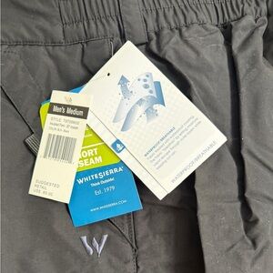 White Sierra Charcoal Outdoor snow pants